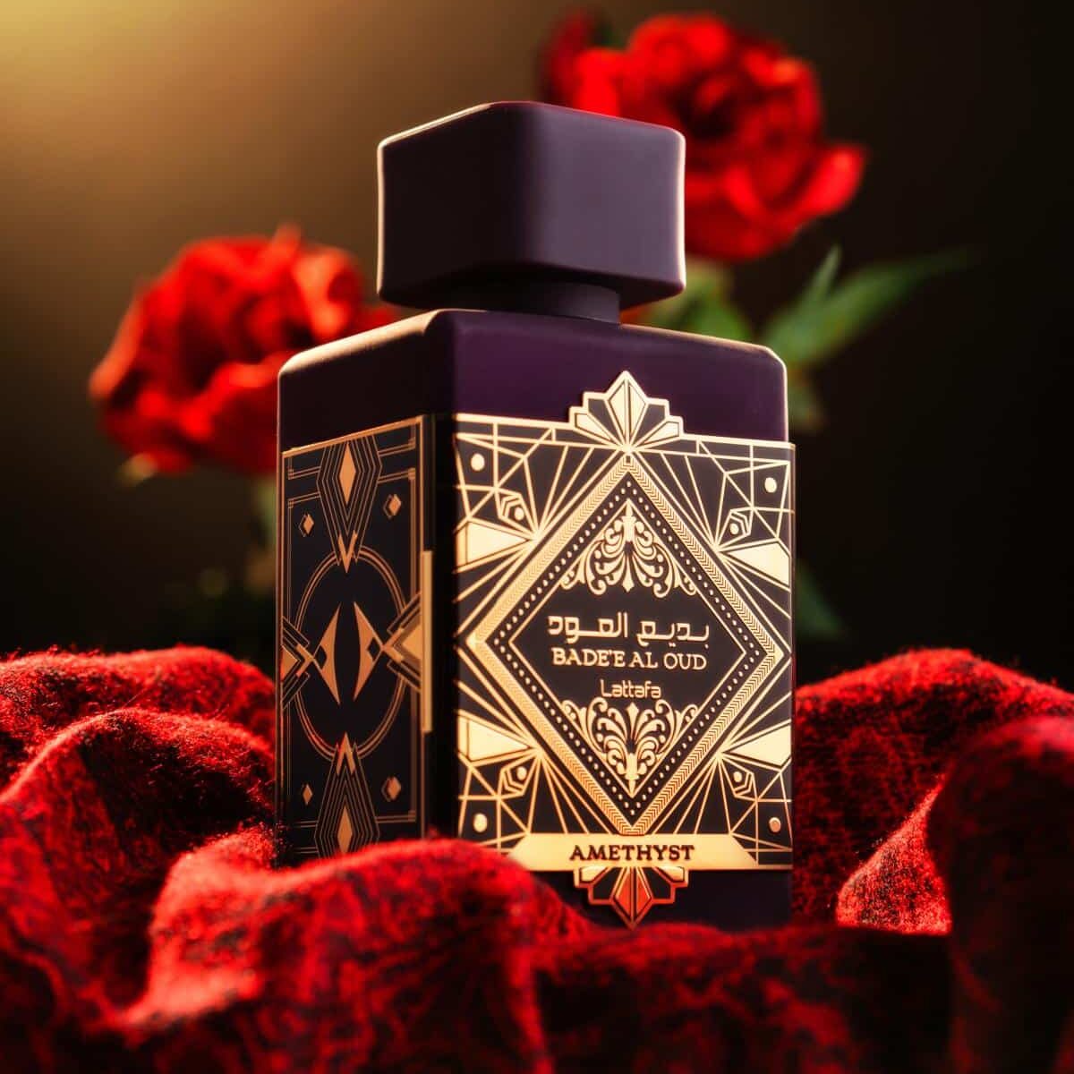 Ilustrativo do Perfume Lattafa Bade'e Al Oud Amethyst Unissex na Wolf Essence