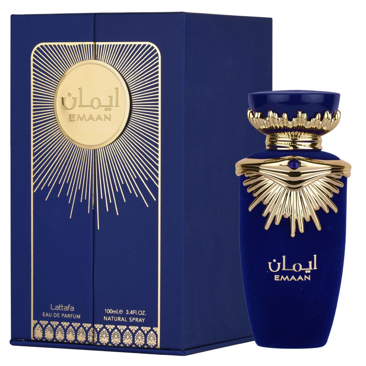 foto secundária Perfume Lattafa Emaan (Azul) Feminino – 100ml na Wolf Essence
