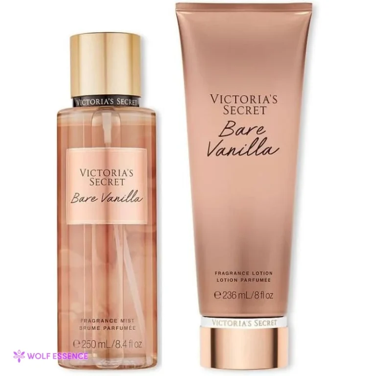 Kit Body Splash + Body Lotion Bare Vanilla da Victoria Secret's na Wolf Essence