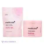 Medicube PDRN Pink Collagen Tonning Gel Toner Pad na Wolf Essence
